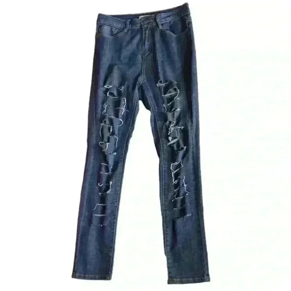 Ripped Blue Jeans - Picture 1 of 2